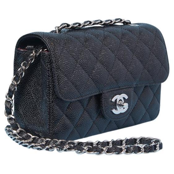 Noir Caviar Timeless sac en cuir avec chaîne CHANEL 2018