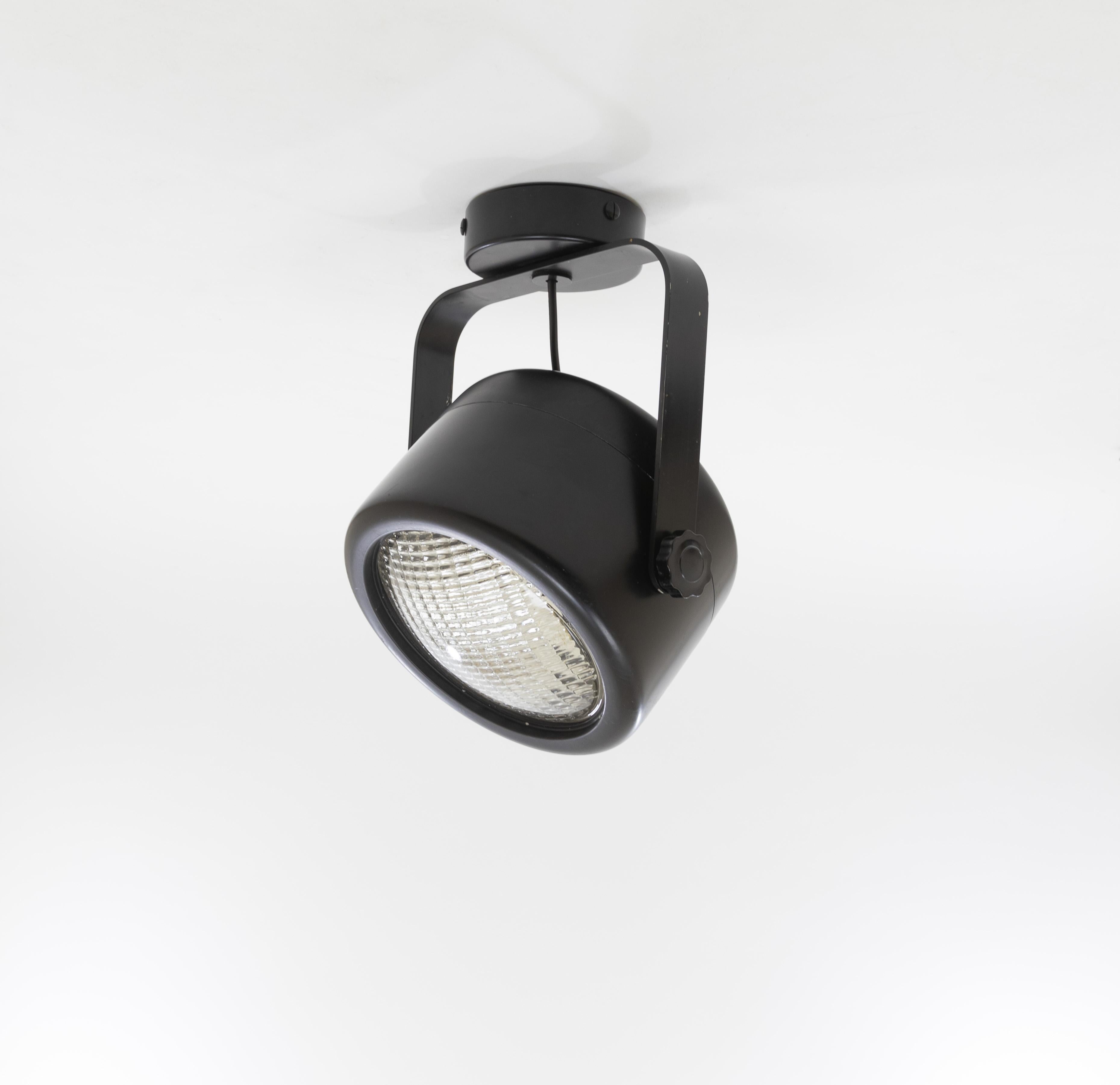 Aluminium Plafonnier ou applique noire n° 260 de Gino Sarfatti pour Arteluce, années 1960 en vente