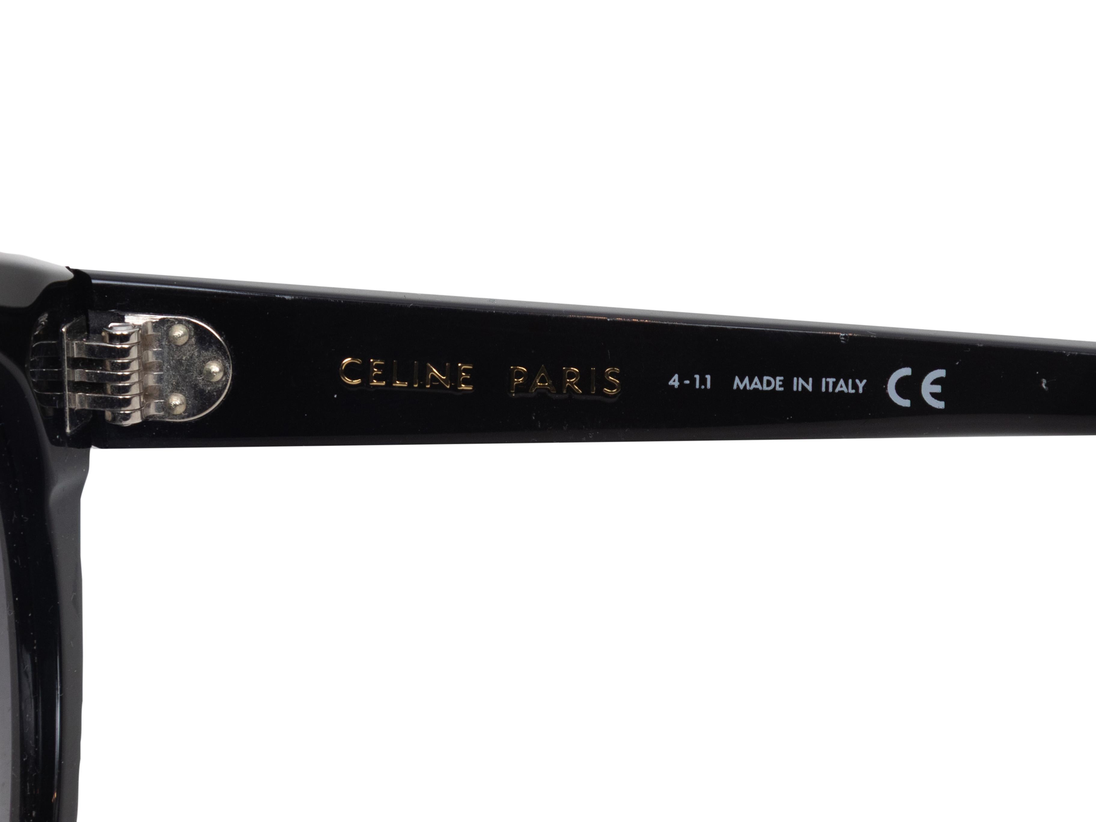 Schwarze Celine Acetat Cat-Eye-Sonnenbrille Damen im Angebot