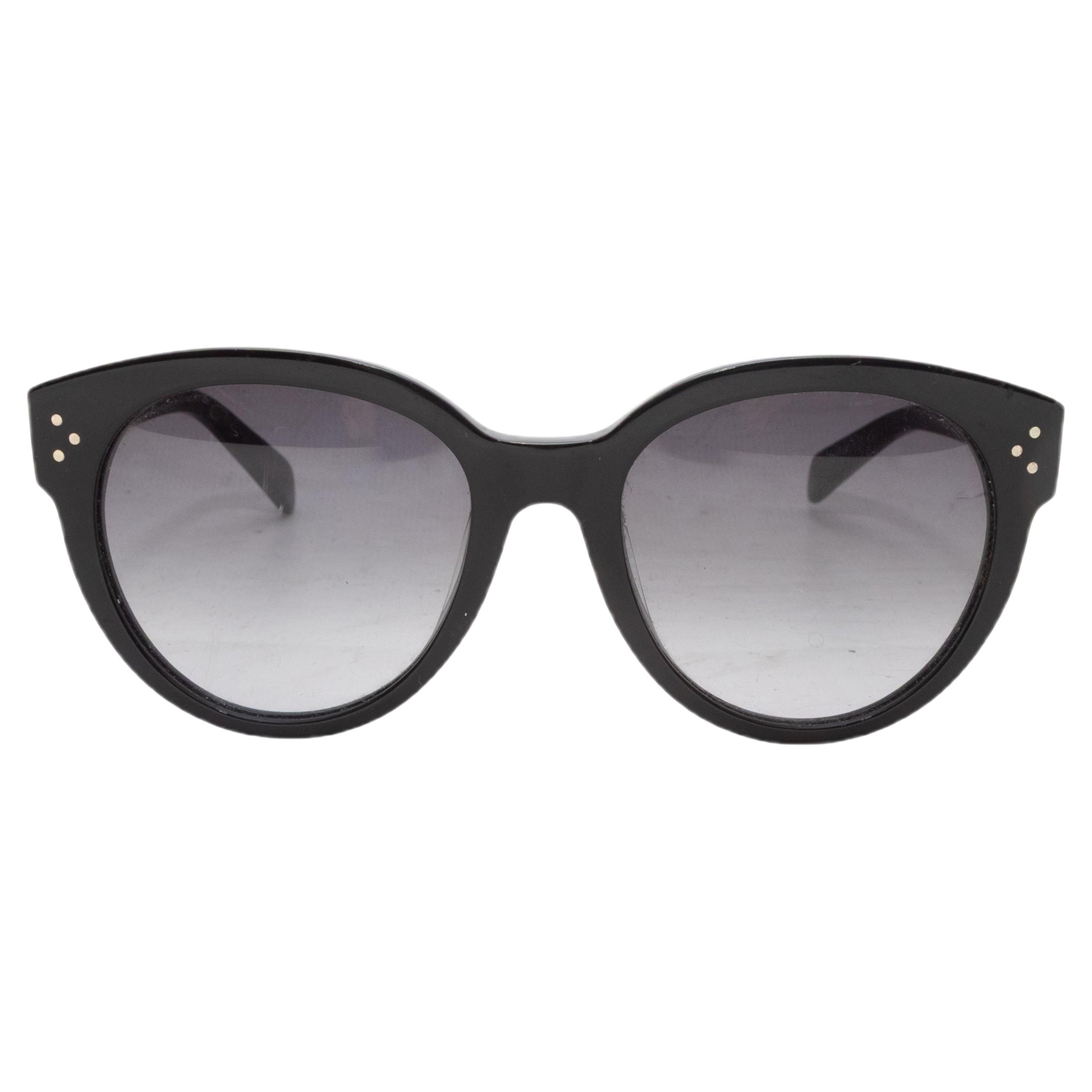 Black Celine Acetate Cat-Eye Sunglasses