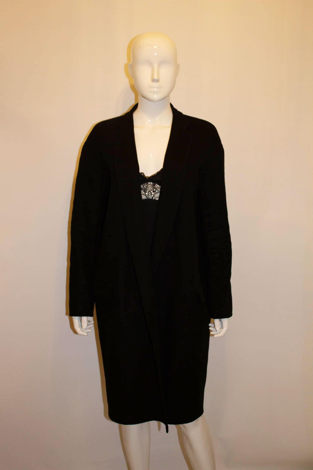 Women's Black Celine Cashmere Coat