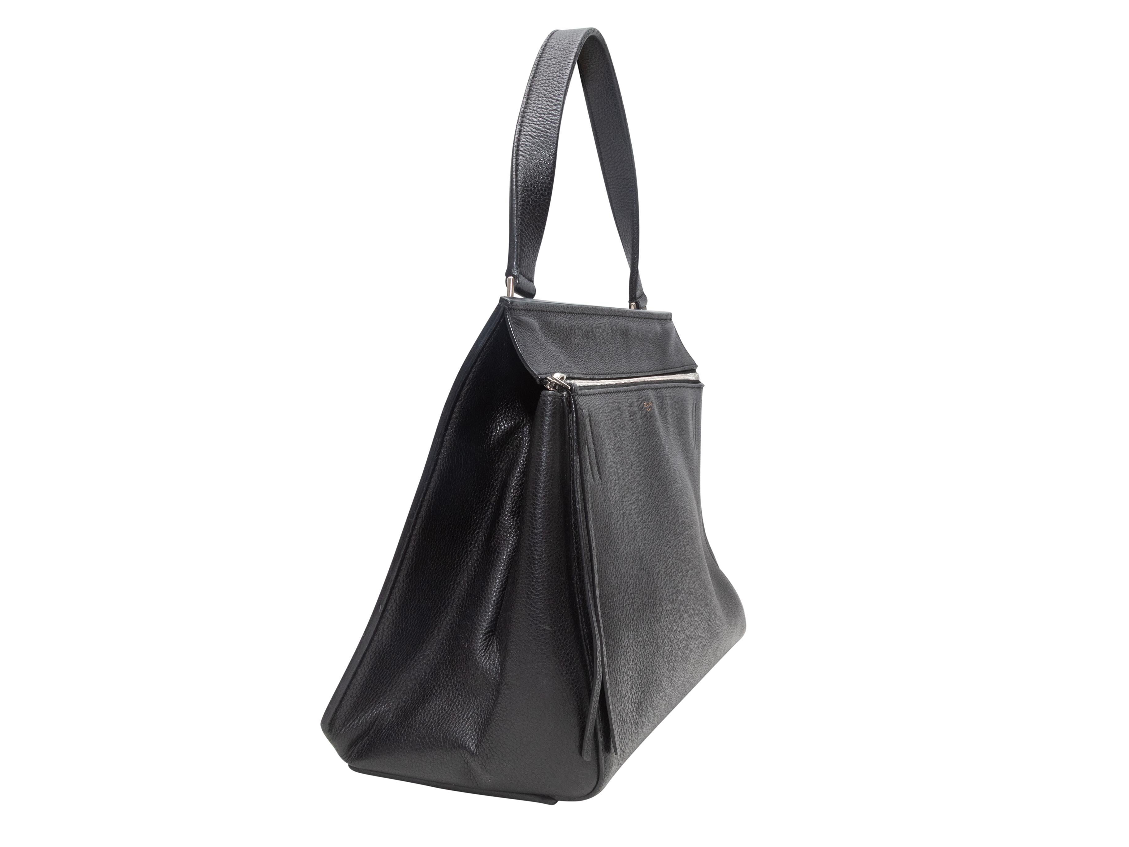 Nero Borsa in pelle nera Celine Edge in vendita