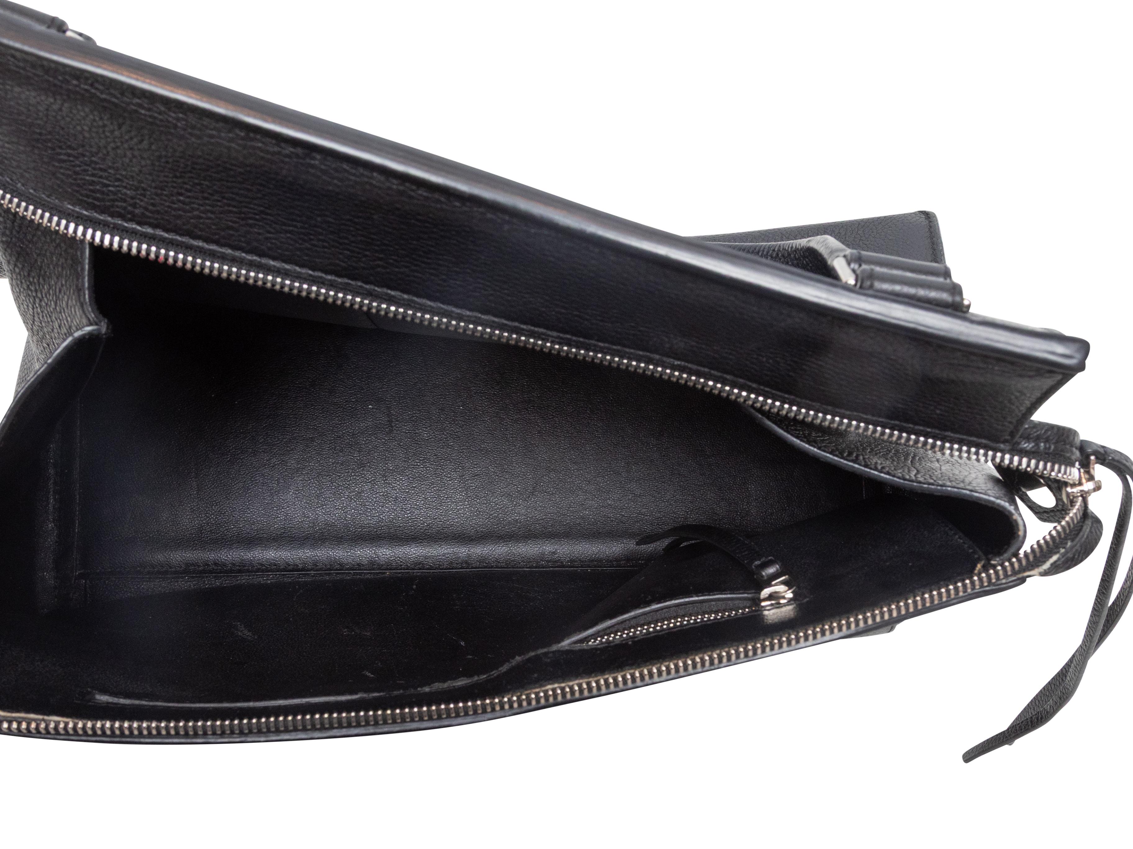 Donna Borsa in pelle nera Celine Edge in vendita