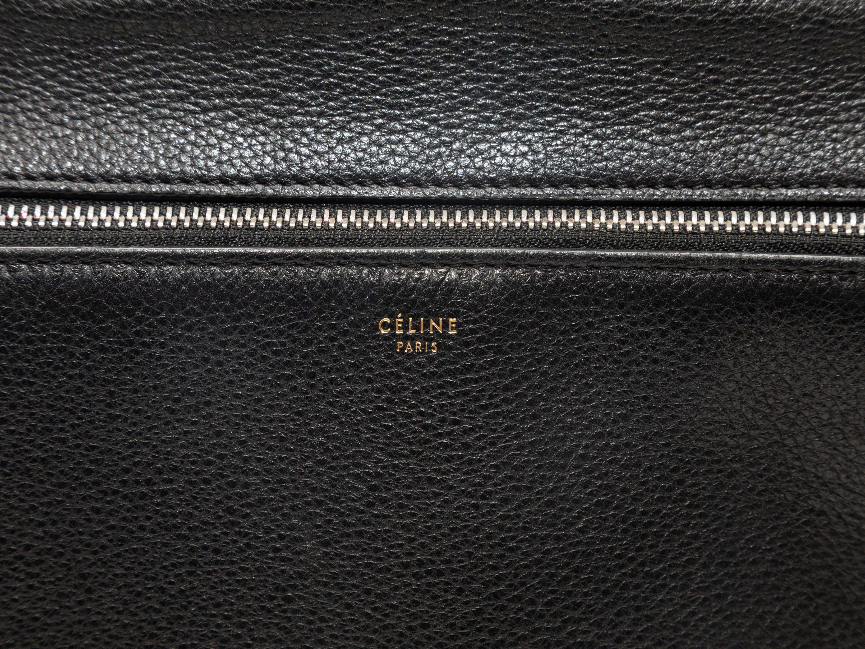 Borsa in pelle nera Celine Edge in vendita 1