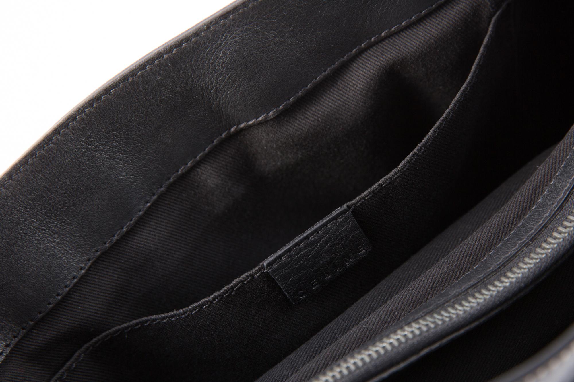 Black Celine Leather Boogie Tote Bag For Sale 5