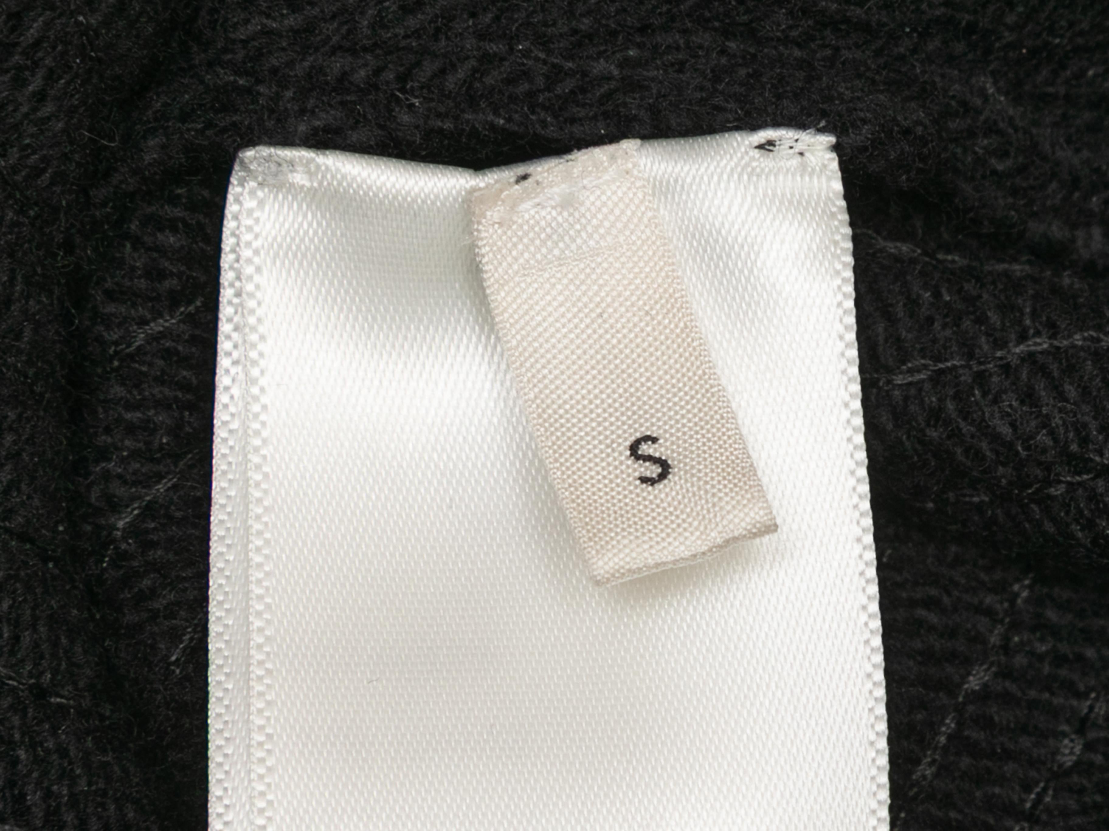 Pull à col roulé en laine pailletée noir Celine Taille US S Pour femmes en vente