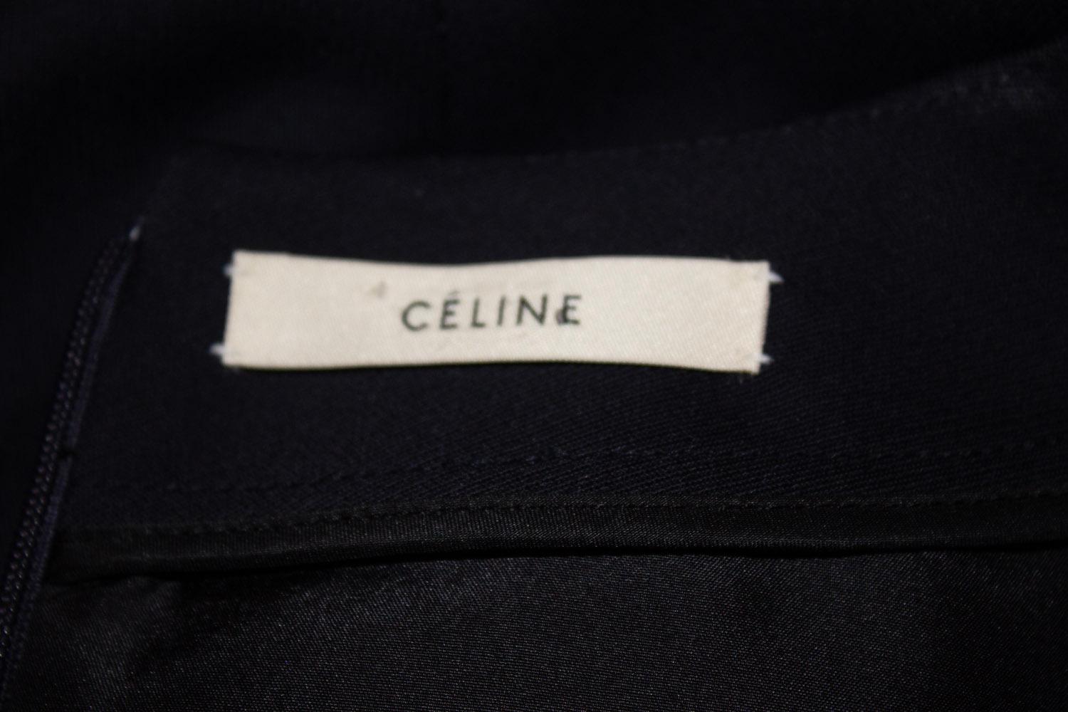 Black Celine Shift Dress For Sale 2