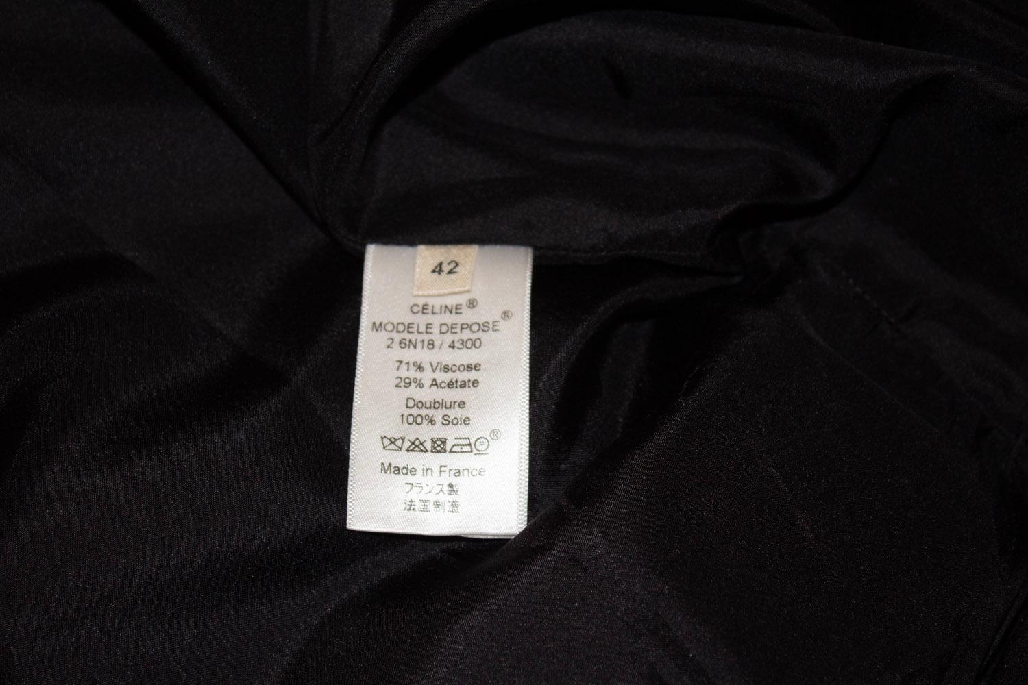 Black Celine Shift Dress For Sale 3
