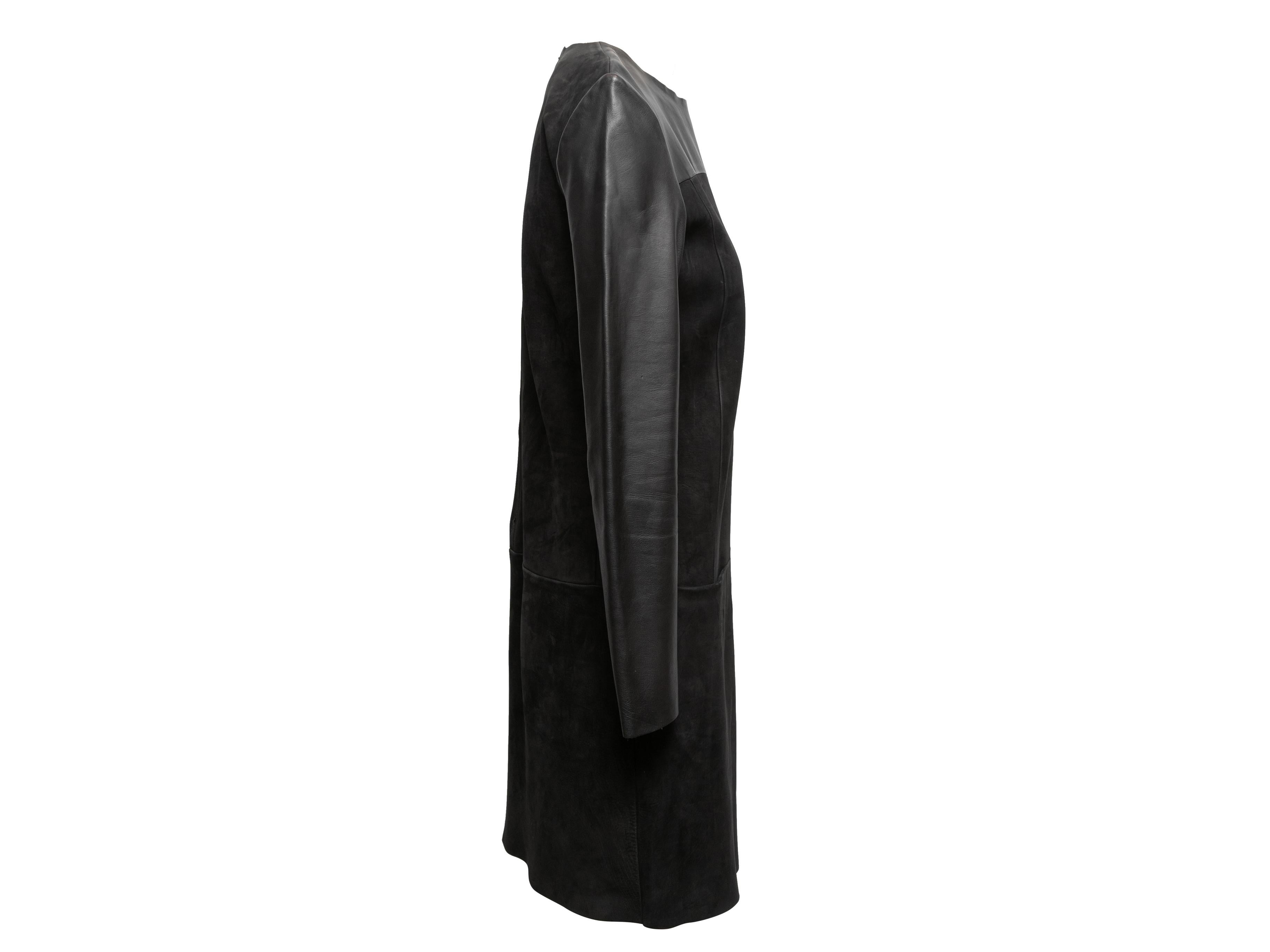 Black Celine Suede & Leather Dress Size FR 40 For Sale 1