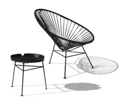 Schwarzer Centro-Hocker von OK Design