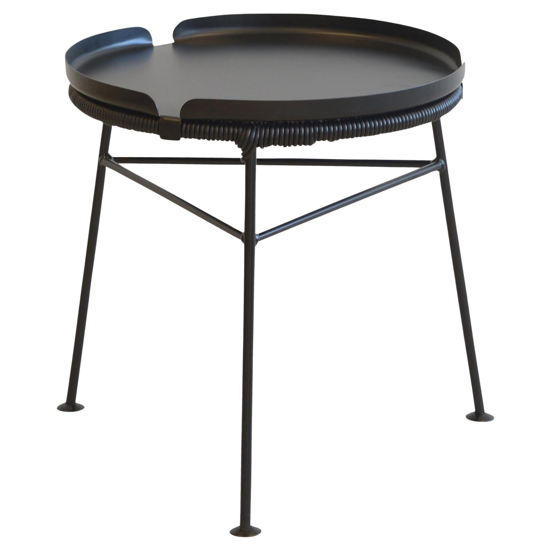 Black Centro Stool With Black Tray by OK Design