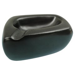 Black Ceramic Ashtray Georges Jouve France