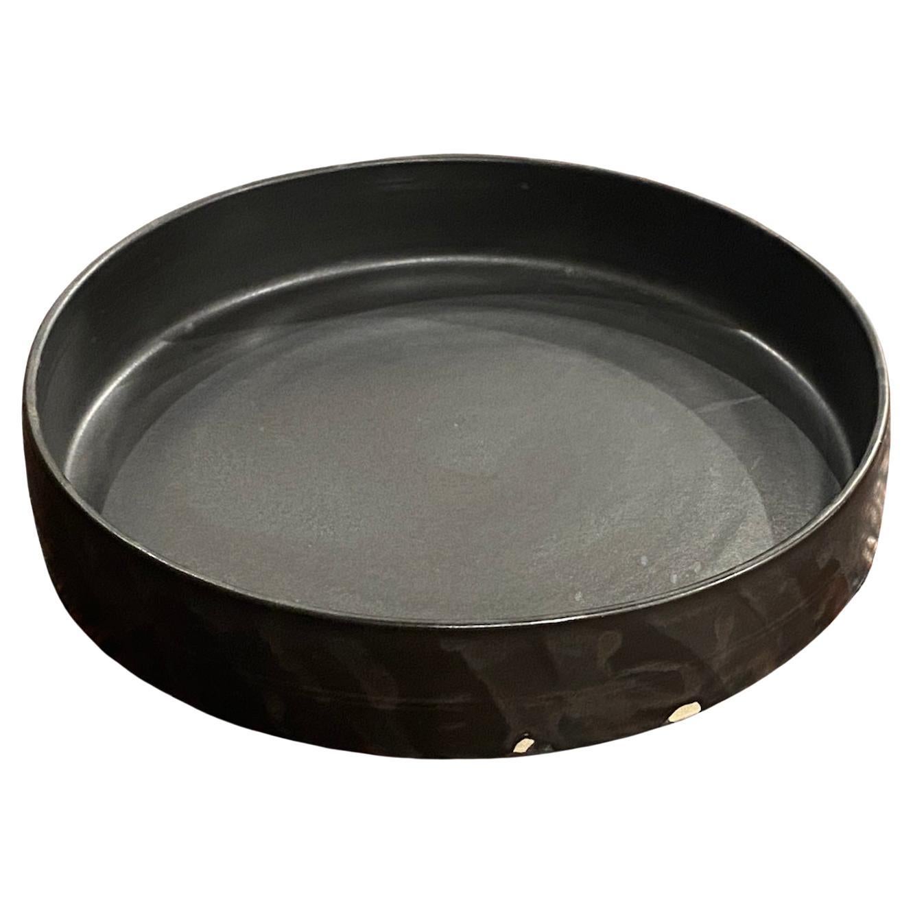 Black Ceramic Platter