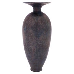 Black Ceramic Vase by Isak Isaksson, Contemporary Swedish Ceramicist