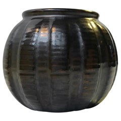 Black Ceramic Vase by Michael Andersen 
Son, 1940s