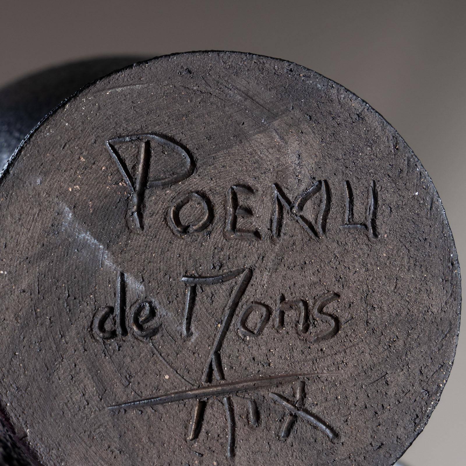 Ceramica Vaso in ceramica nera di Poemu, Francia 2023 in vendita