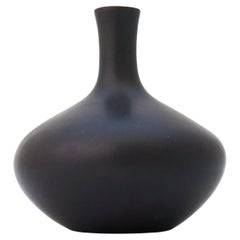 Black Ceramic Vase - Carl-Harry Stålhane - Rörstrand - Mid 20th Century