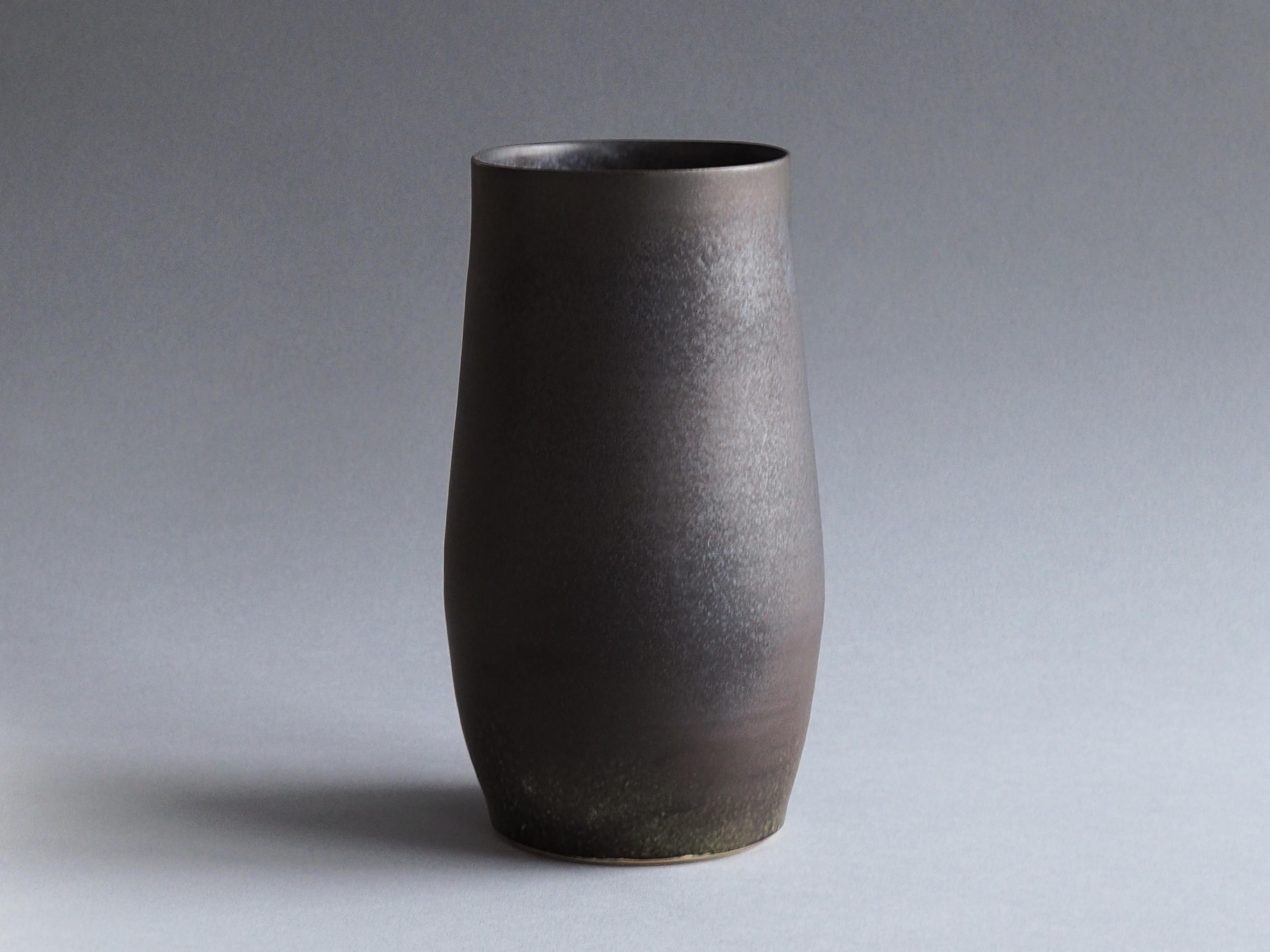 Black Ceramic Vessel by Tracie Hervy