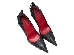 Schwarze Cesare Paciotti Schnürpumps mit Spitze Größe 35