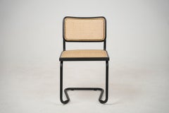 Black Cesca Chair After Marcel Breuer Italy 1980s