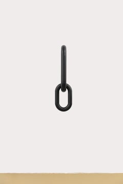 Catena nera, di Rain, pezzo da parete, acciaio inossidabile, nero
