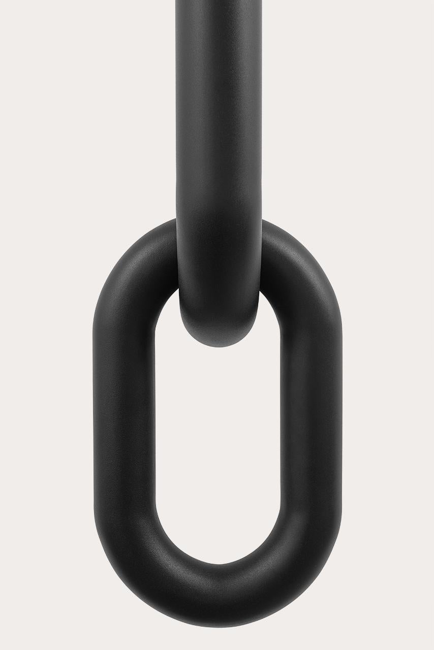 Contemporary Black Chain, by Rain, Wall Piece, Stainless Steel, Black For Sale