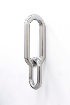 Catena in acciaio inossidabile, di Rain, pezzo da parete, acciaio inossidabile, lucido