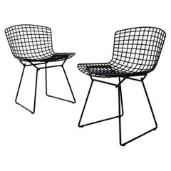 Sedia nera Mod. 420 di Harry Bertoia per Knoll, 1953 USA