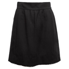 Black Chanel 2007 Wool Skirt