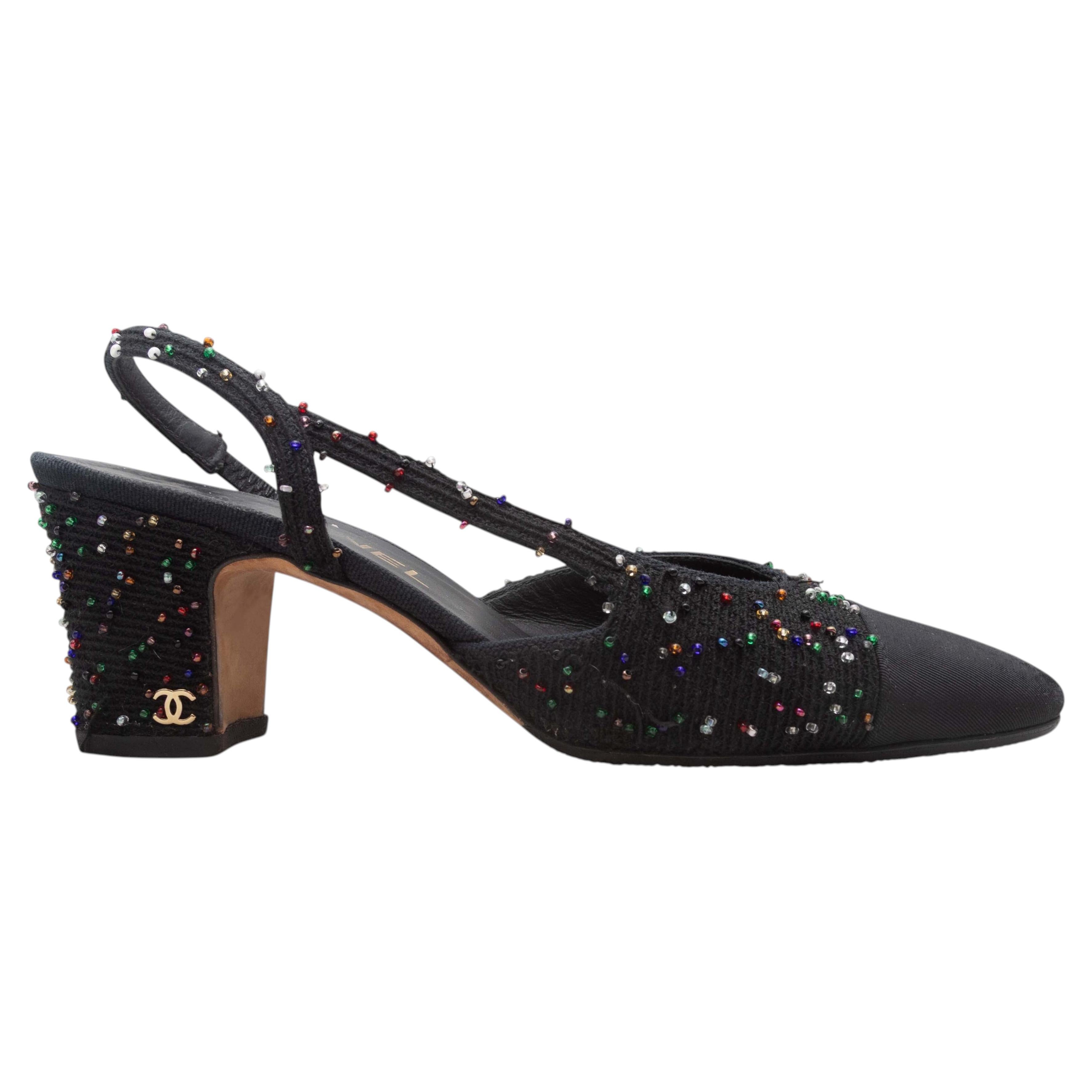 Chanel Tweed Slingback - 3 For Sale on 1stDibs | chanel slingback