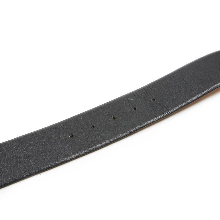 Black Chanel Belt Size 75 in Black Calfskin Silver CC Buckle at 1stDibs ...
