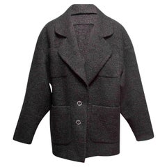 Giacca Chanel Button-Up nera taglia FR 38