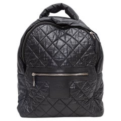 Black Chanel Coco Cocoon Quilted Backpack