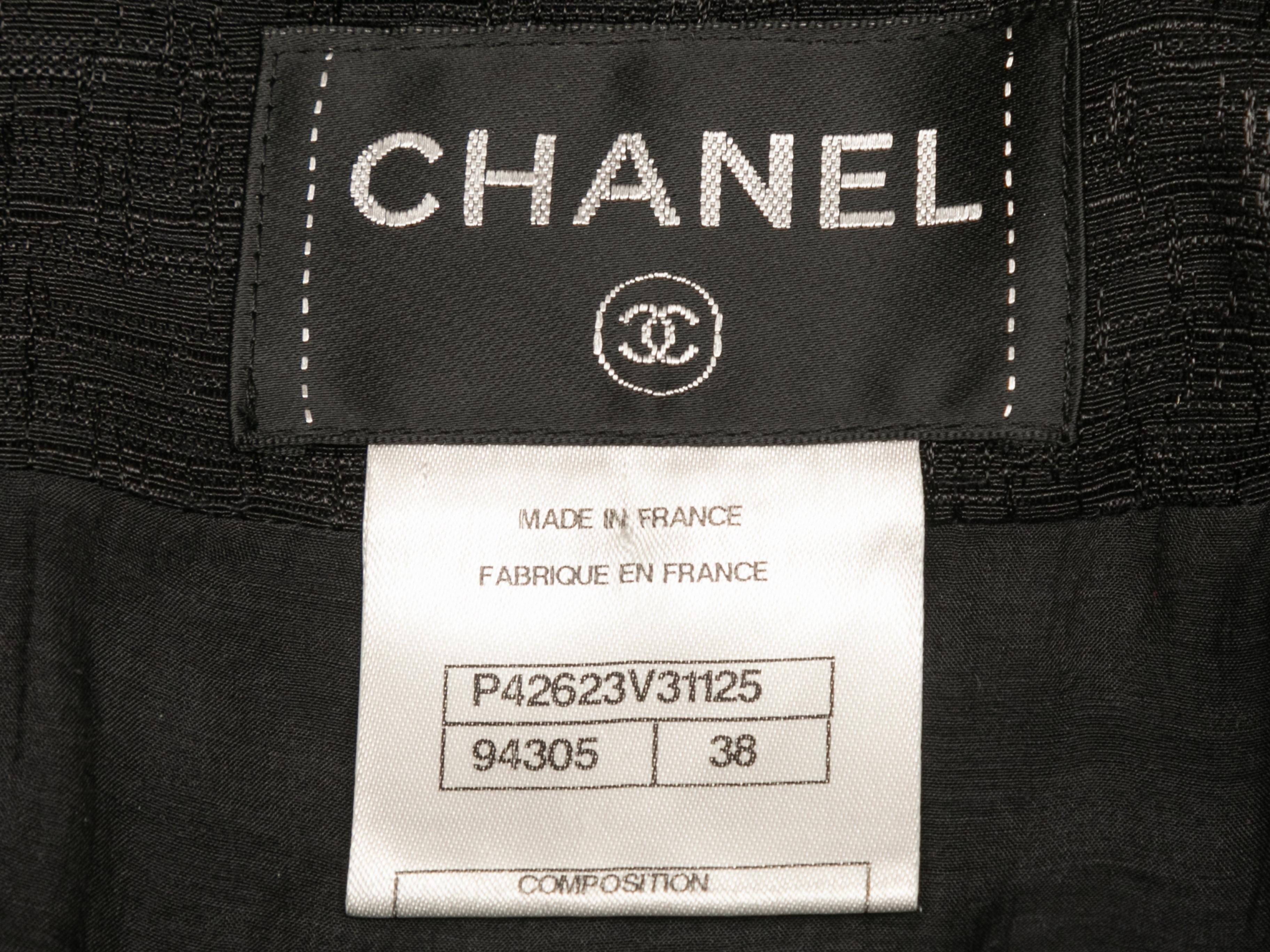 Women's Black Chanel Cruise 2012 Sleeveless Dress