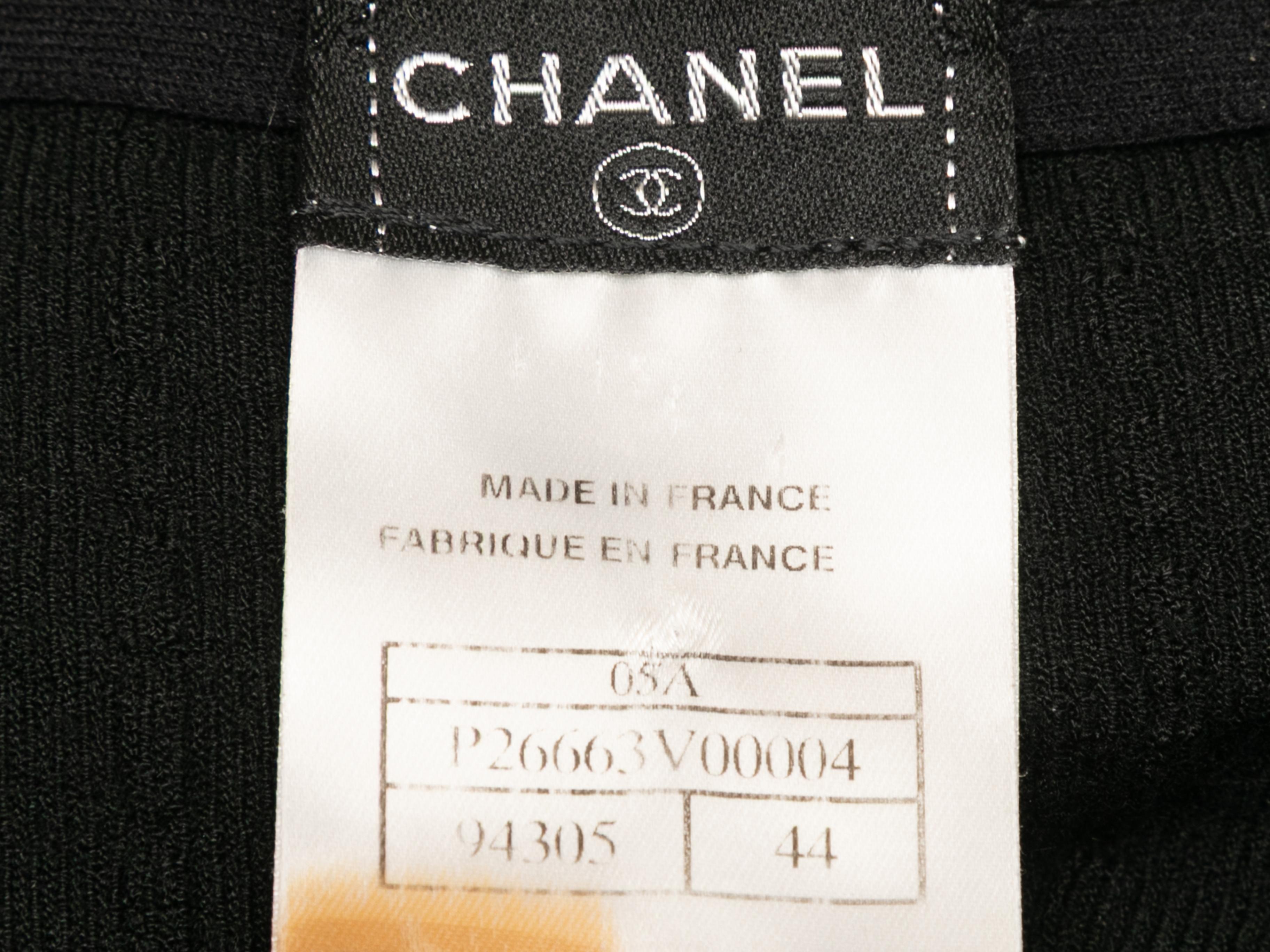 Donna Gonna nera a pieghe Chanel Autunno/Inverno 2005 Taglia FR 44 in vendita
