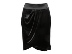 Black Chanel Fall/Winter 2006 Silk Skirt Size FR 36