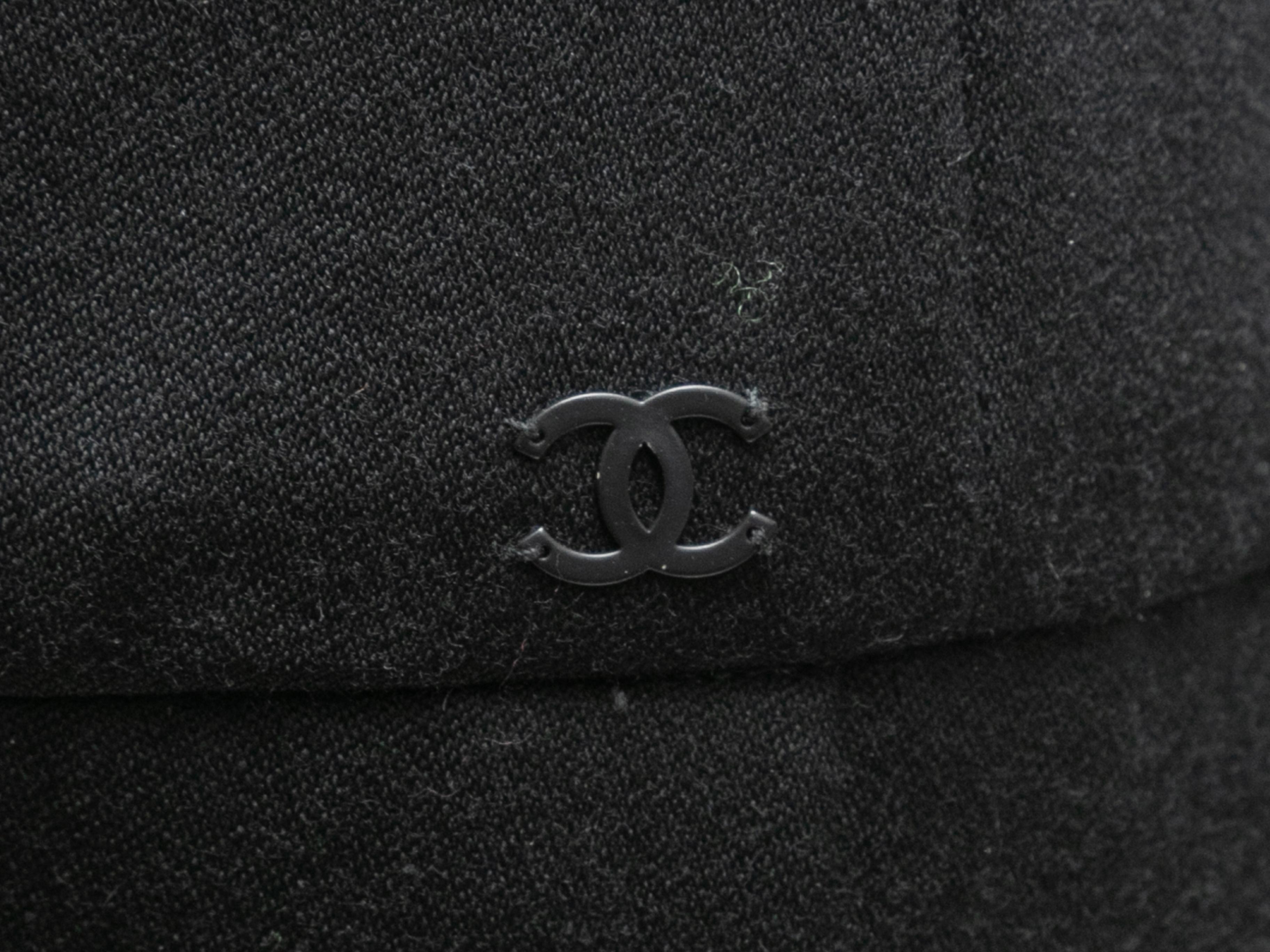 Women's Black Chanel Fall/Winter 2006 Wool Pants Size FR 48 For Sale