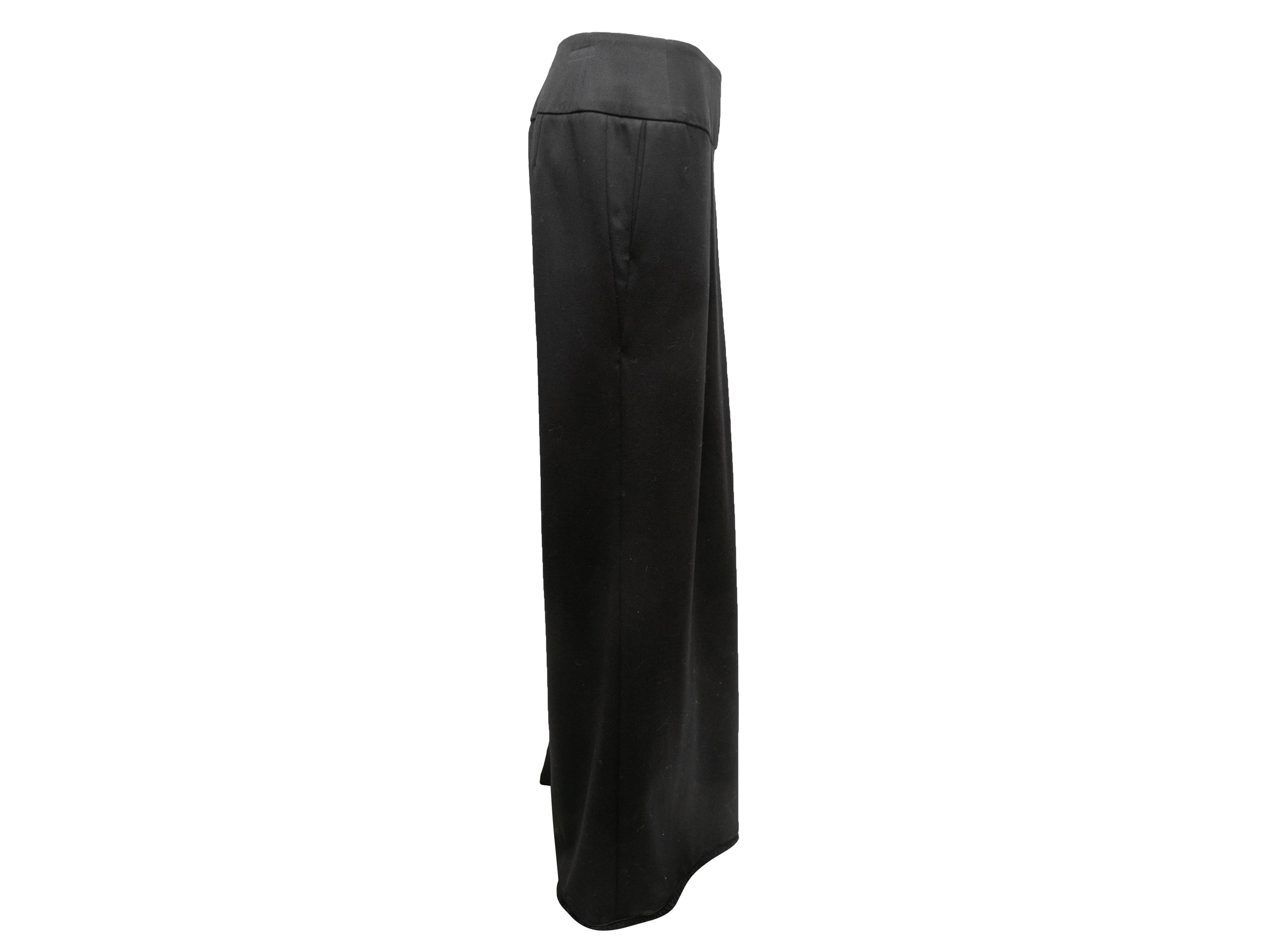 Pantalones de lana Chanel negros Otoño/Invierno 2006 Talla FR 48 en venta 1