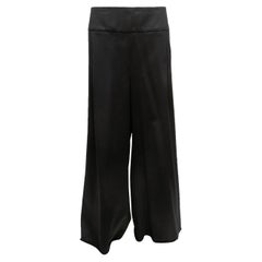 Pantalones de lana Chanel negros Otoño/Invierno 2006 Talla FR 48