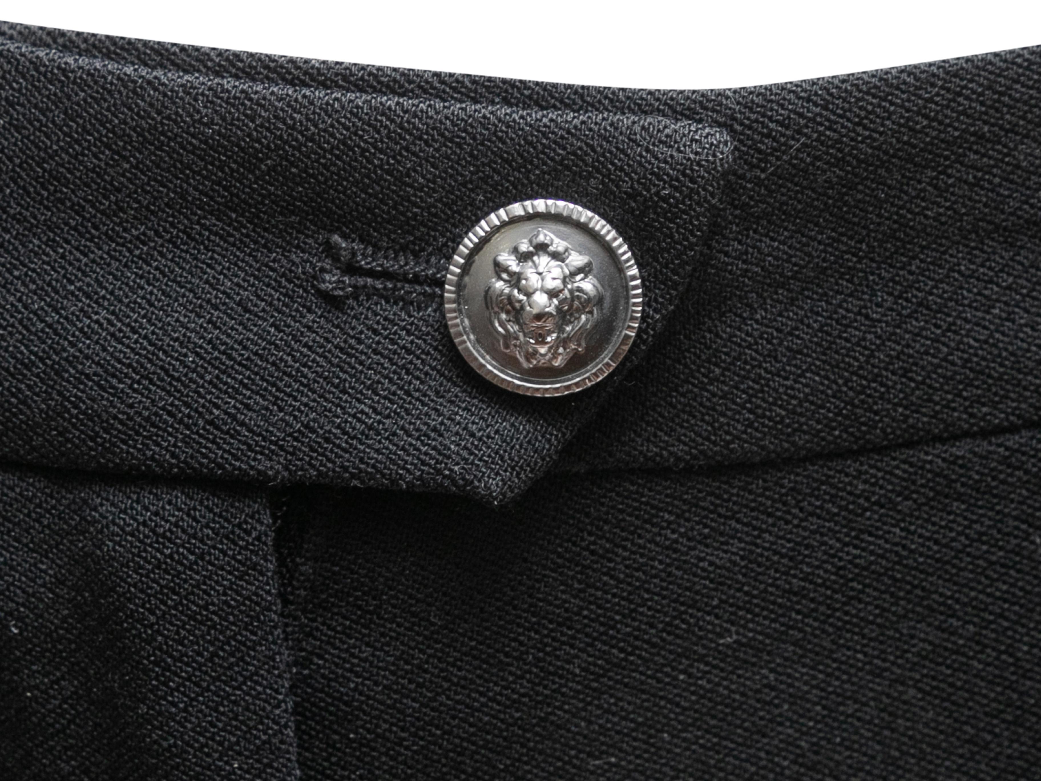 Women's or Men's Black Chanel Fall/Winter 2008 Wool Trousers Size FR 50 For Sale