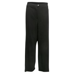 Black Chanel Fall/Winter 2008 Wool Trousers Size FR 50