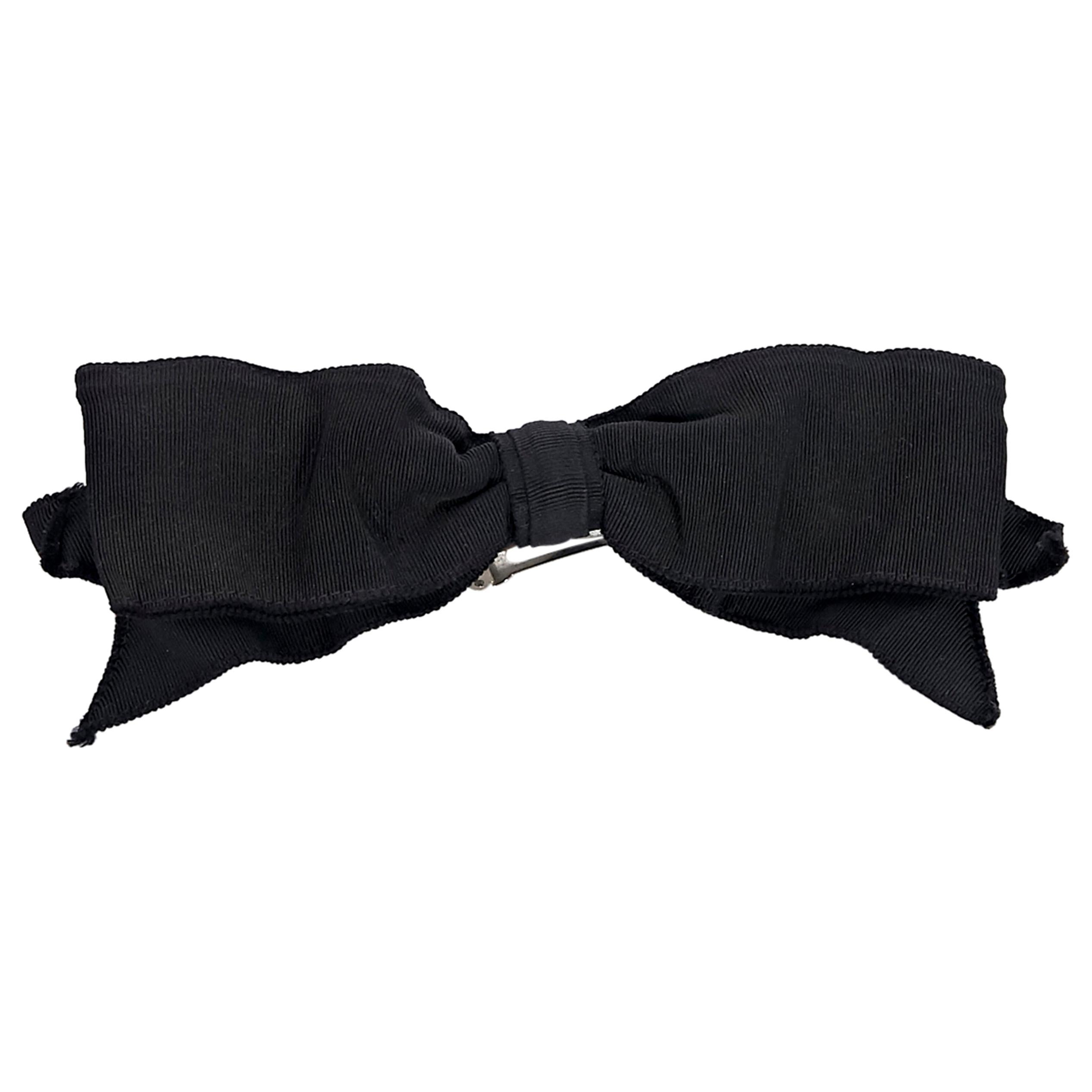 Black Chanel Hair Bow At 1stdibs