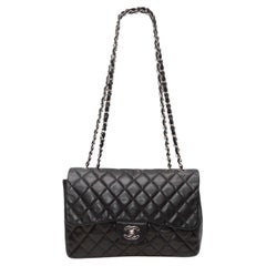 Black Chanel Jumbo Classic Single Flap Bag