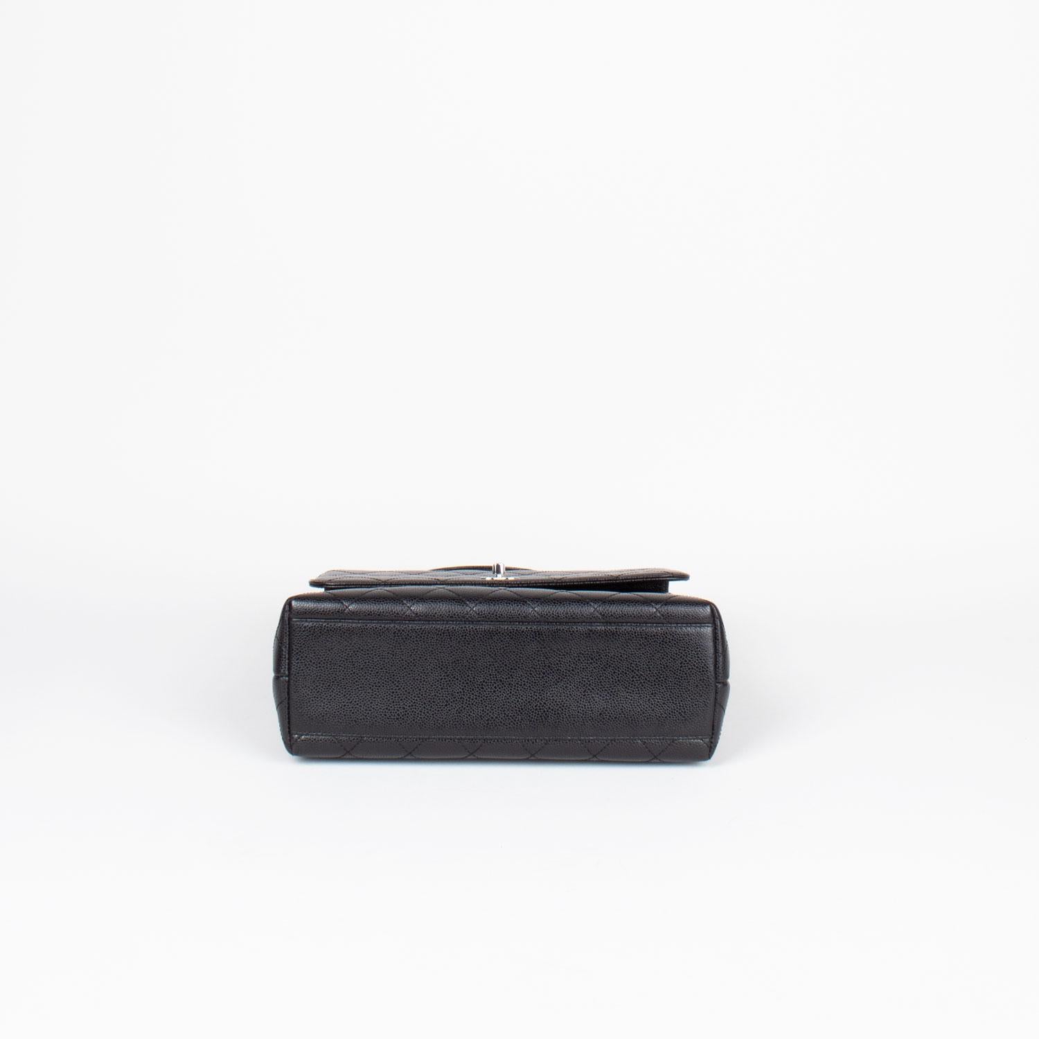 Black Chanel Kelly Caviar Handbag 1