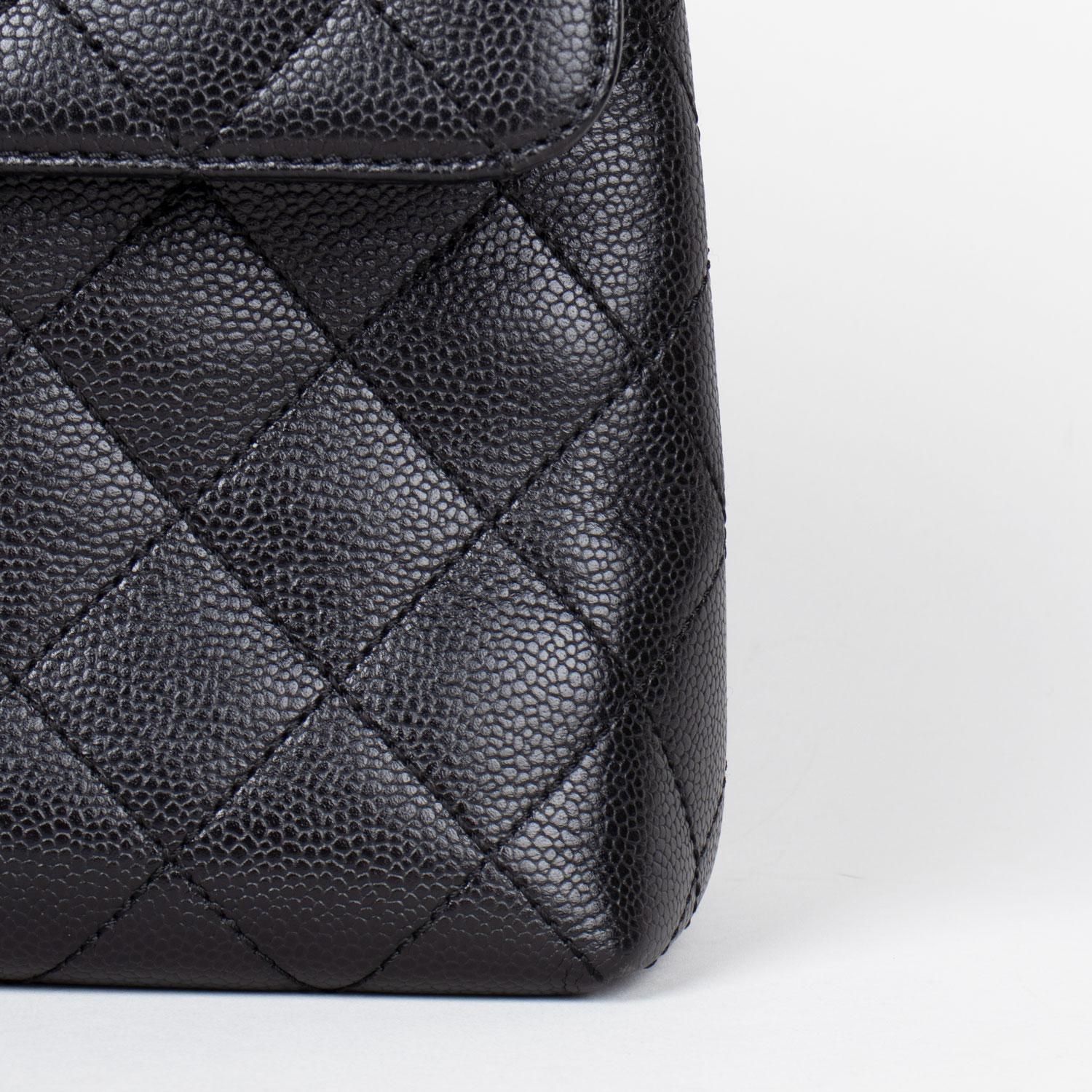 Black Chanel Kelly Caviar Handbag 2