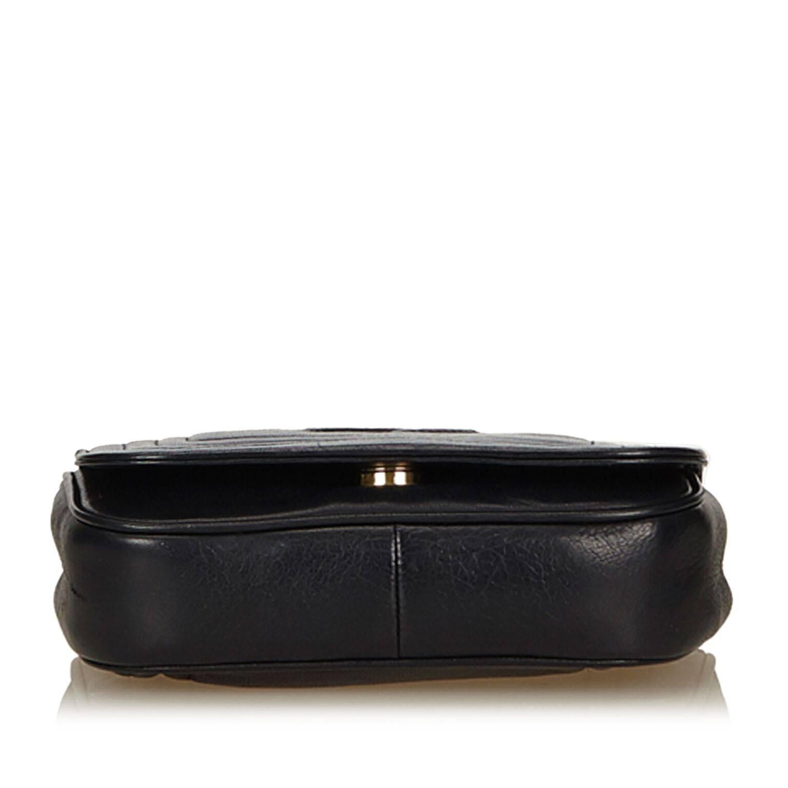 Black Chanel Lambskin Leather Flap Bag 1