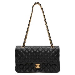 Black Chanel Lambskin Medium Classic Flap Bag