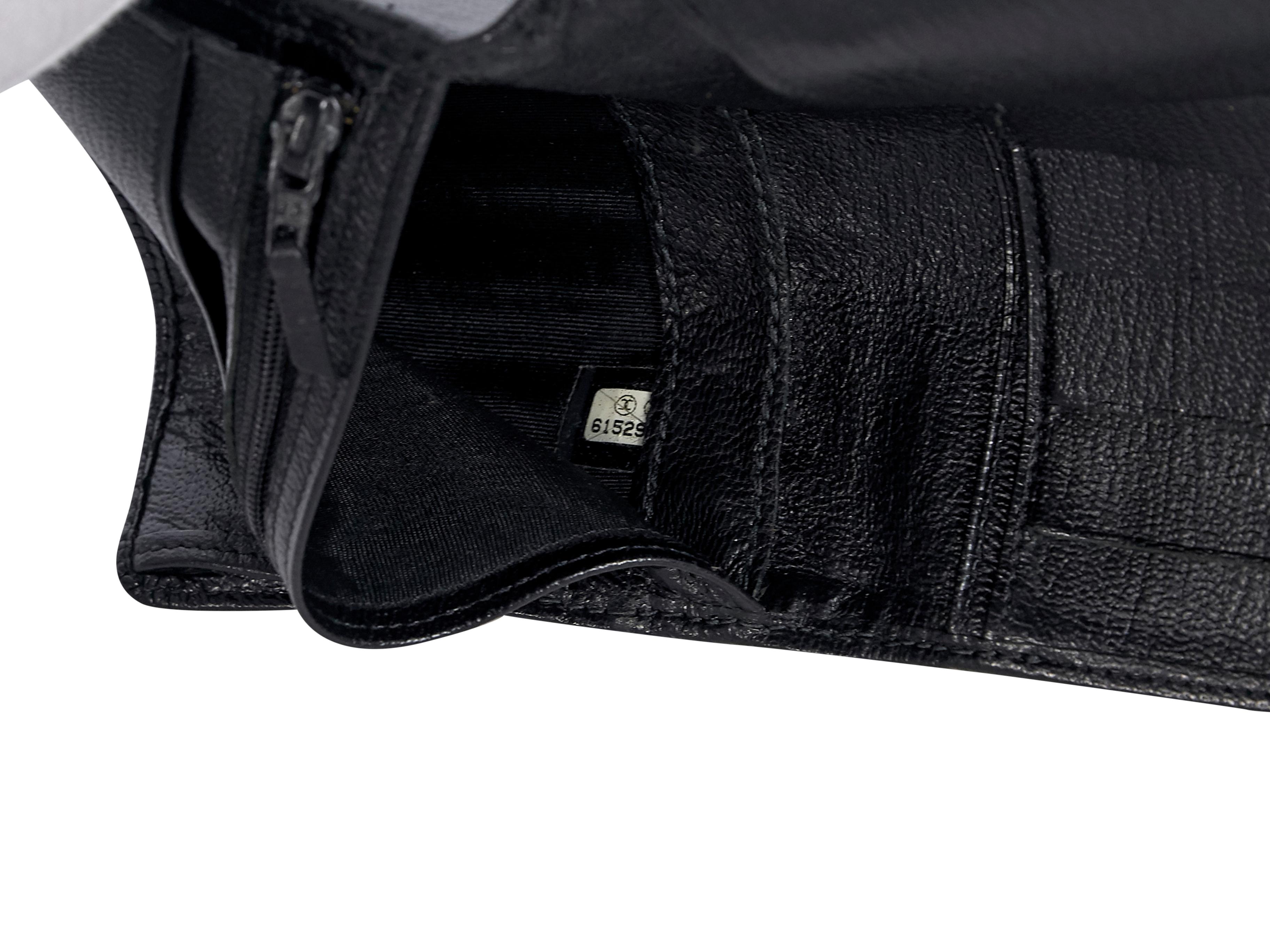 Women's Chanel Black Leather Bifold Wallet