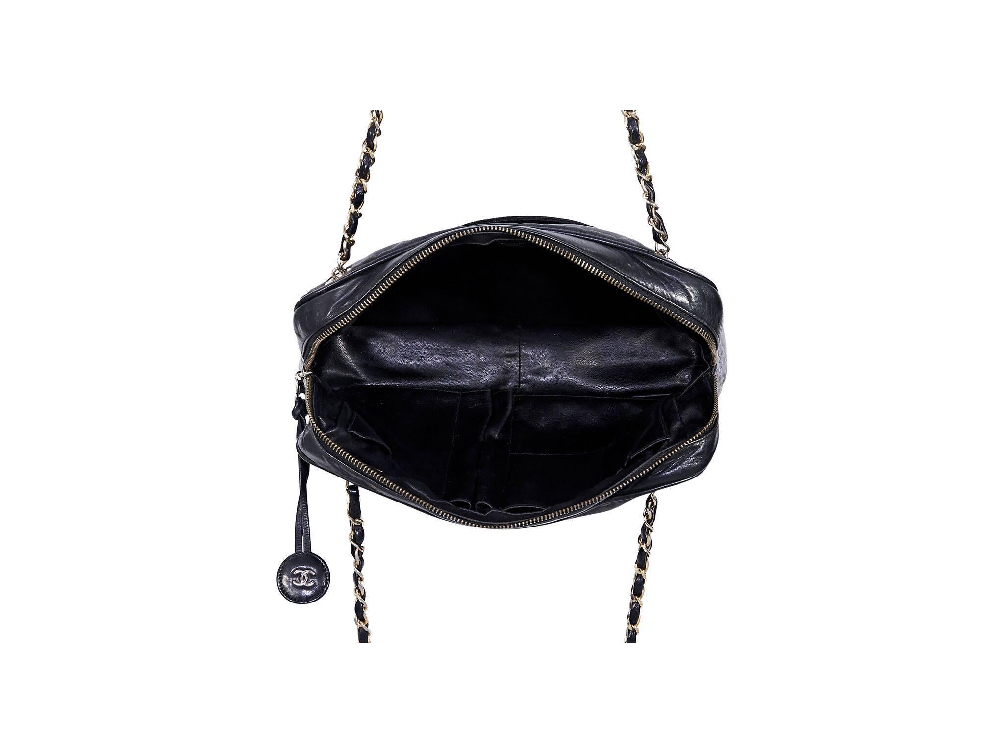Women's Chanel Black Leather Shoulder Bag
