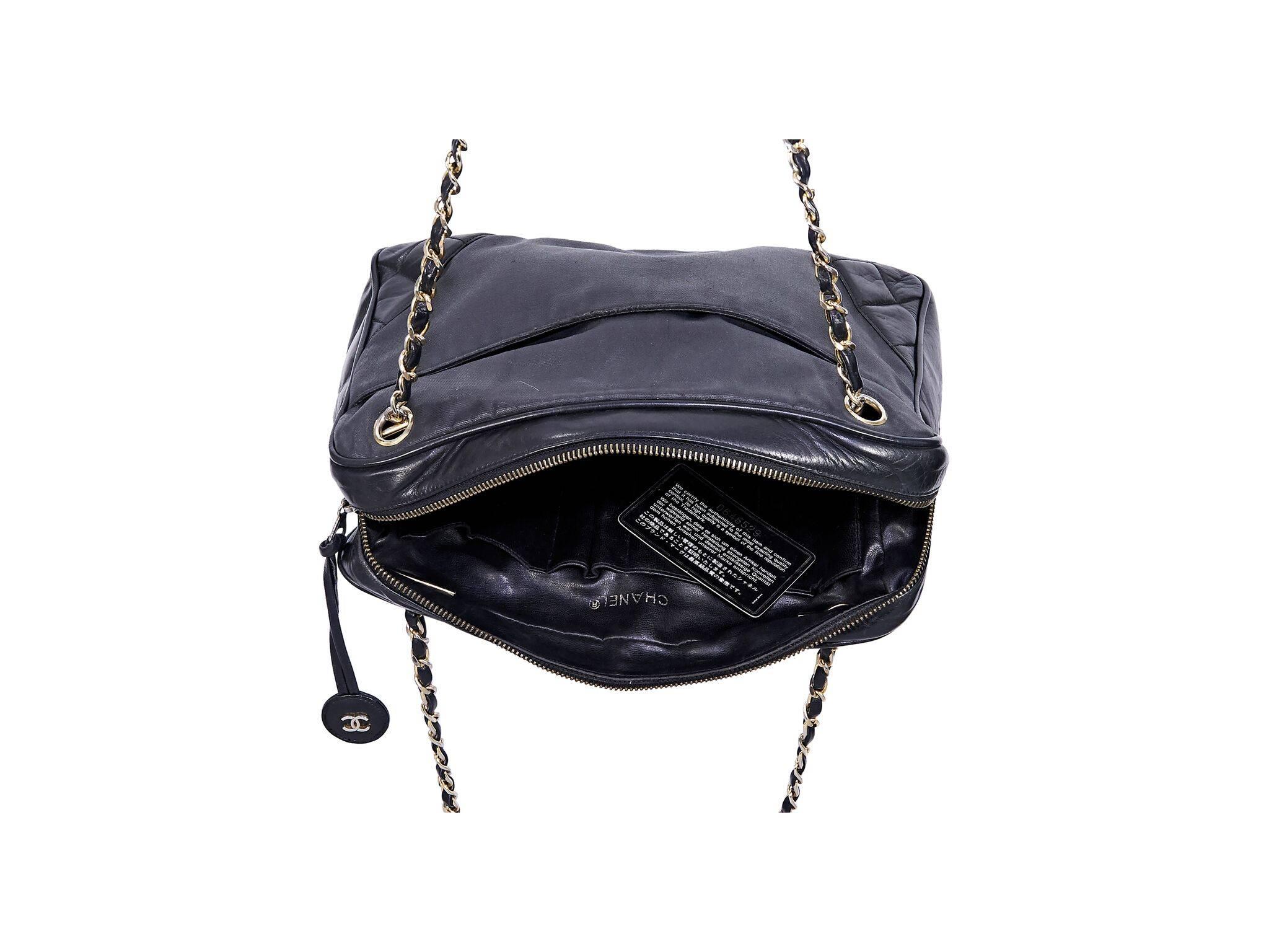 Chanel Black Leather Shoulder Bag 1